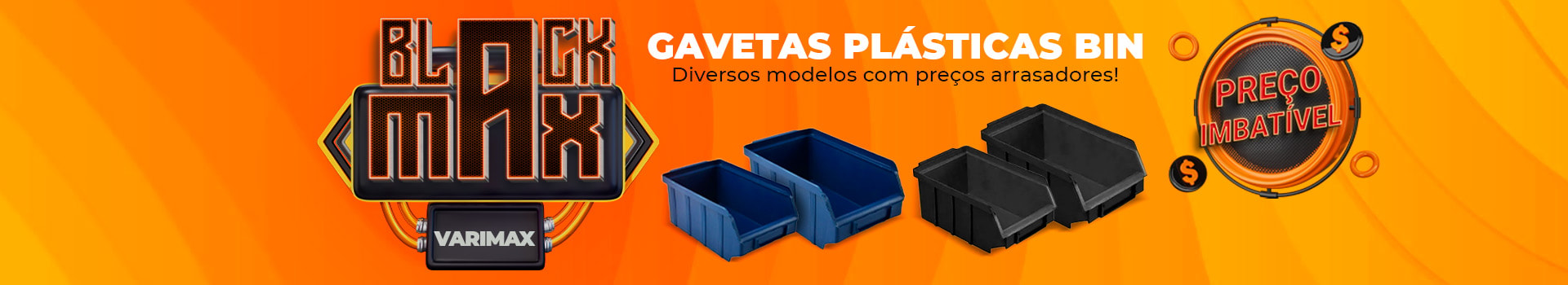 Black Max Caixa Bin