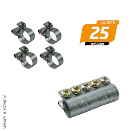 Abraçadeira para Mangueira de Combustível Norma 12 x 14mm - Suprens - 25 Unidades