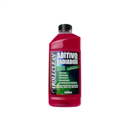 Aditivo Radiador Rosa Super Concentrado Orgânico Polímeros Carollclean 1L