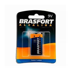 Bateria Alcalina 9V - Brasfort