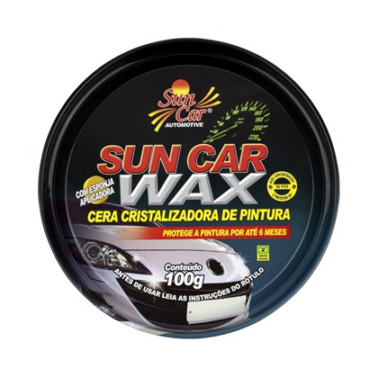 Cera Cristalizadora de Pintura WAX 100g - Sun Car