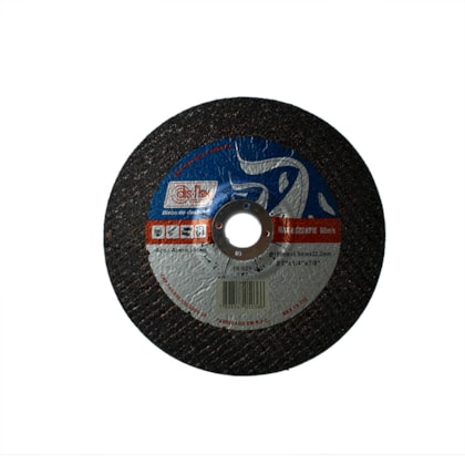 Disco de Desbaste Metais Geral 180 x 6 x2 2,2mm 8500 RPM - Disflex