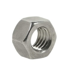 Porca Sextavada Aço Polido 8 x 1mm - 50 Unidades