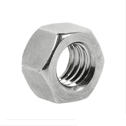 Porca Sextavada Zincada M10 x 1mm Chave 15 - 50 Unidades