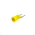 Terminal Forquilha Isolado Amarelo 5mm Fio 2,5 a 6mm - Crimper - 25 Unidades