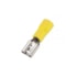 Terminal Isolado Fêmea Amarelo 2,5 a 6,0mm - Crimper - 25 Unidades