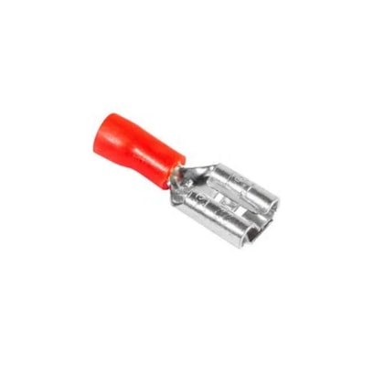 Terminal Isolado Fêmea Vermelho Fio 0,5 a 1,0mm - Crimper - 25 Unidades