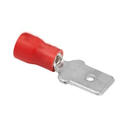 Terminal Isolado Macho Vermelho Fio  0,5 a 1,0mm - Crimper - 25 Unidades