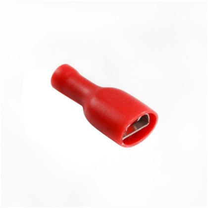 Terminal Isolado Total Fêmea Vermelho 0,5 a 1,0mm - Crimper - 25 Unidades