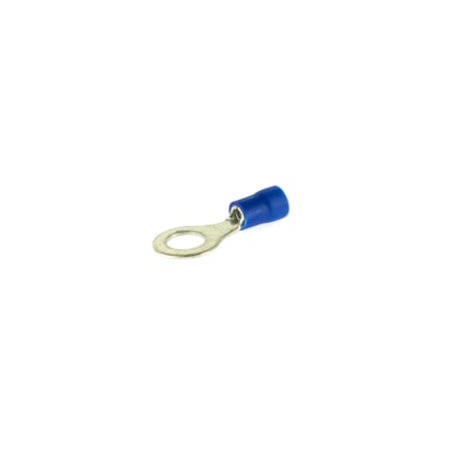 Terminal Olhal Isolado Azul 6mm Fio 1,5 a 2,5mm - Crimper - 25 Unidades