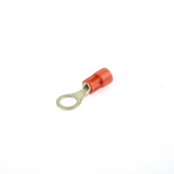 Terminal Olhal Isolado Vermelho 5mm fio 0,5 a 1,5mm - Crimper - 25 Unidades