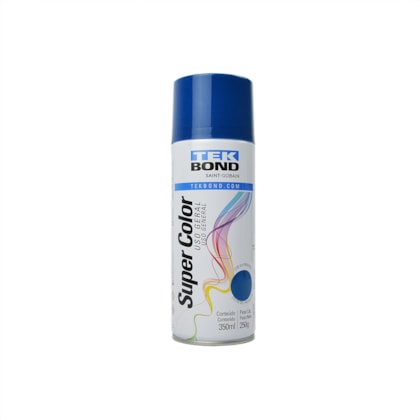 Tinta Azul Escuro Uso Geral Tekbond Aerossol 350ml 250g