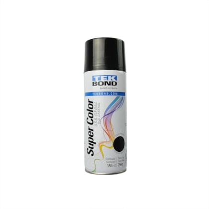 Tinta Preto Fosco Uso Geral Tekbond Aerossol 350ml 250g